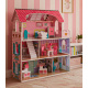 Aga MDF Holzpuppenhaus + Möbel 70cm rosa LED