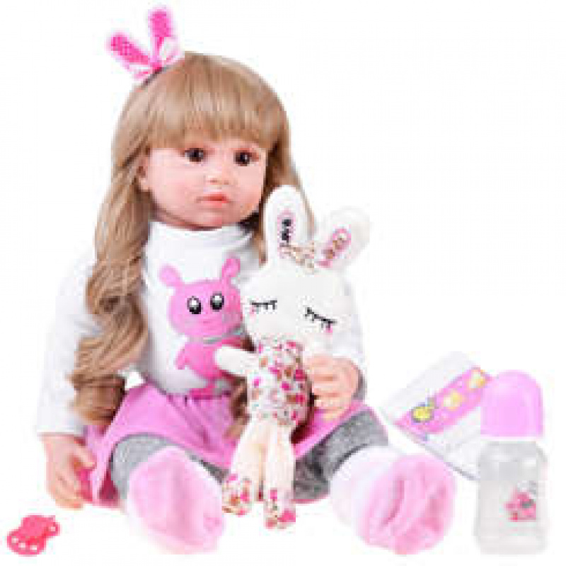 Große süße Stoffpuppe 55cm + Zubehör ZA4387 universal