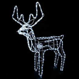 E25A LAMPKI WĄŻ ŚWIETLNY RENIFER WHITE