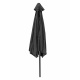 Linder Exclusiv knickbar Sonnenschirm, Gartenschirm Ø 300 cm,mit Kurbelmechanismus ,Hellgrau