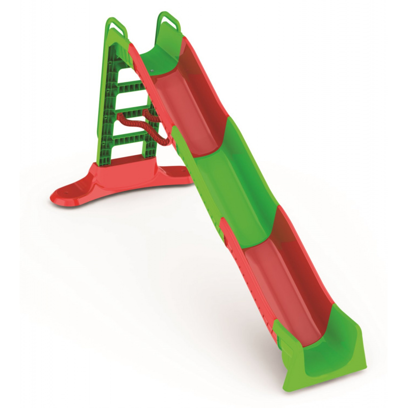 Doloni Rutsche mit Griff 400 cm Grenzenloser Rutschspaß für die Kleinsten Grau-Grün