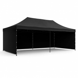 Aga Pavillon, Pop-up-Pavillon, Partyzelte, Faltpavillon  3x6m Schwarz