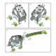 Aga4Kids Kinder-Metallbausatz Shunosaurus 141 Szt.