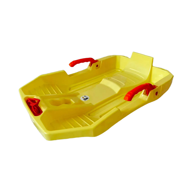 Aga Kinder Schlitten  DS498 Gelb, Hochwertige Kinderschlitten aus Kunststoff, stabile und schöne Schlitten für Kinder