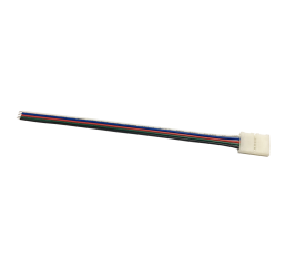 Klick-Verbinder - für LED-Streifen - RGBW - 12 mm - 5pin - mit Draht