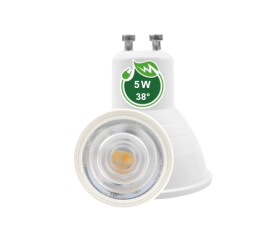 LED-Glühbirne - GU10 - 5W - 38 Grad - kaltweiß, LED Leuchtmittel, LED Lampe, LED Glühbirne, LED Birne  