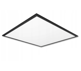 LED-Panel Deckenlampe Deckenleuchte schwarz 60 x 60cm - 50W - 4700Lm - neutralweiß