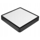LED-Quadratische Panel Oberfläche schwarz 30x30x3,5cm - 24W - 1900Lm - neutralweiß