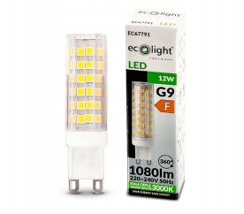 LED žárovka - G9 - 12W - teplá bílá