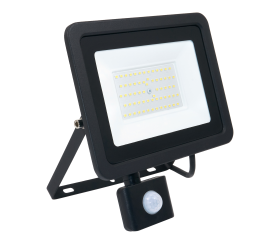LED-Strahler RODIX PREMIUM mit PIR-Sensor LED-Strahler Aussen/Innen LED Scheiwerfer Wasserdichte - 50W - IP65 - 4250Lm - neutralweiß - 4500K - 36 Monate Garantie