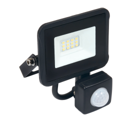 LED-Strahler IVO mit PIR-Sensor LED-Scheiwerfer für Innen und Aussen Wasserdicht  - 10W - IP65 - 850Lm - kaltweiß - 6000K