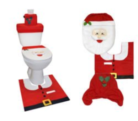 Weihnachten Toilettendeckel Weihnachtsmann