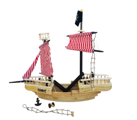 Holzspielzeug Piratenschiff aus Holz