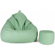 Aga Sitzsack Relaxationbag XXXL + Fußstütze Mint