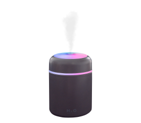 Aga Aroma Diffusor 2in1 MINI USB mit Led-Beleuchtung mit wechselnden 7  Farben, Luftbefeuchter, RaumbefeuchterGrau