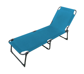 Linder Exclusiv klappbarer Garten-Liegestuhl mit vier Positionen MC37201BL Blau