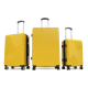 Aga Travel Kofferset, Reisekofferset MR4654 Orange, Hartschalenkoffer, Doppeltragegriff mit Zahlenschloss, Trolley Reisekoffer 3tgl 4 Rollen Reisekoffer