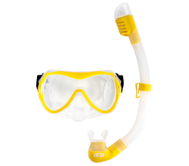 Aga Potápěčský set maska a šnorchl M12+S2 Žlutá
