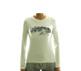 CALVIN KLEIN Damen-T-Shirt cwp92b Blanc