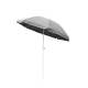 Linder Exclusiv Sonnenschirm, Gartenschirm ,mit Einfacher Mechanismus zum Öffen und Schließen des Sonnenschirm, MC180P Ø 180 cm,Grau