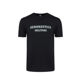 Aeronautica Militare T-shirt ROUND-NECK PRINT 3er-Pack X1400 Schwarz
