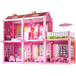 Aga Puppenhaus große Villa mit Puppe zum Zusammenbauen