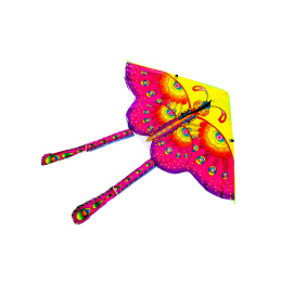 Drache groß 90 cm Schmetterling Farbenmix