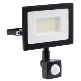 LED-Strahler mit PIR-Sensor LED-Strahler Aussen/Innen LED Scheiwerfer Wasserdichte - 50W - 3400Lm - warmweiß - 3000K - IP65
