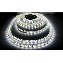LED-Streifen LED-Stripe LED-Band - SMD 5050 - 5m - 60LED/m - 14,4W/m - IP65 - kaltweiß