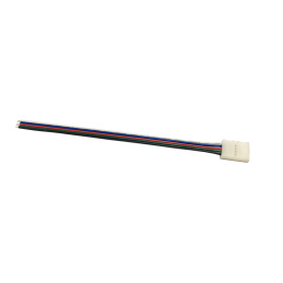 Klick-Verbinder - für LED-Streifen - RGBW - 12 mm - 5pin - mit Draht
