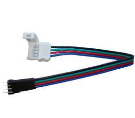 Stecker für LED-Streifen - RGB - 10mm - 4pin - Streifen / CONTROLLER
