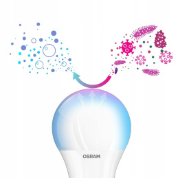 Antibakterielle LED-Lampe - E27 - 8,5W - neutralweiß