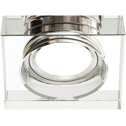 SMART Hängeleuchte BRG70449 Deckenleuchte Deckenstrahler Deckenlampe nicht kippbar - dickes Glas 2cm - quadratisch - Glas