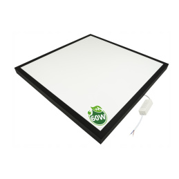 LED-Oberflächenpanel schwarz - 60x60 - 60W - neutralweiß