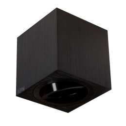 Hängeleuchte B7091 - quadratisch schwarz + Fassung Wandleuchte Wandstrahler Wandlampe  GU10