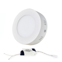 LED-Panel Deckenlampe Deckeleuchte CIRKULAR BRGD0113 120x120x30mm montiert - 6W - 230V - 390Lm - kaltweiß