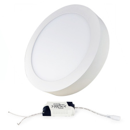 LED-Panel Deckenlampe Deckeleuchte CIRCULAR BRGD0118 225x35mm montiert - 18W - 230V - 1480Lm - neutralweiß