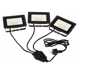 LED-Strahlerset 3x50W mit Kabel 1,5 m - neutralweiß