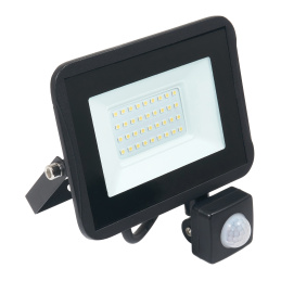 LED-Strahler IVO mit PIR-Sensor LED-Scheiwerfer für Innen und Auseen Wasserdicht - 30W - IP65 - 2550Lm - warmweiß - 3000K