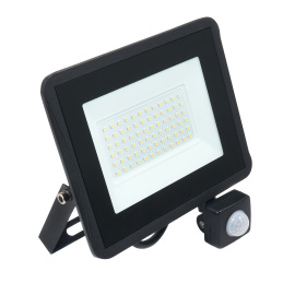 LED-Strahler IVO mit PIR-Sensor LED-Scheiwerfer für Innen und Aussen Wasserdicht - 50W - IP65 - 4250Lm - neutralweiß - 4500K