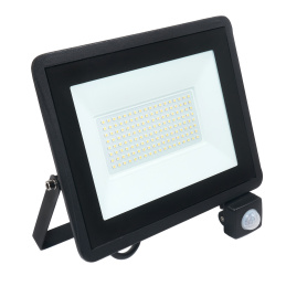 LED-Strahler IVO mit PIR-Sensor LED -Scheiwerfer für Innen und Aussen Wasserdicht  - 100W - IP65 - 8550Lm - Neutralweiß - 4500K