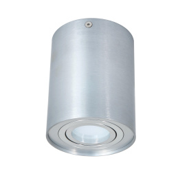 LED Pendelstrahler OS100-SS Deckenstrahler Deckenleuchte Deckenlampe- rund - silber + Fassung GU10