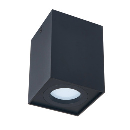 LED Pendelstrahler OS201-CP - Quadratische Deckenstrahler Deckenleuchte Deckenlampe Deckenstrahler- schwarz matt + Fassung GU10