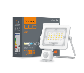 LED-Strahler mit PIR-Sensor LED-Scheiwerfer für Innen und Aussen Wasserdicht- 20W - 1800 lm - 