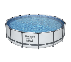 Bestway Steel Swimmingpool- Pro Max 4,57 x 1,07 m 56488 mit Kartuschenfilterung und Stufen