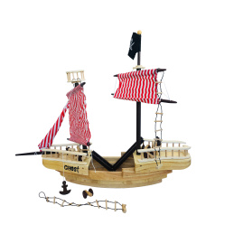 Holzspielzeug Piratenschiff aus Holz