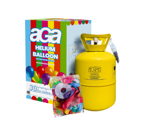 Aga4Kids Helium Balloon Gas für ca.30 Luftballons Grün/Blau