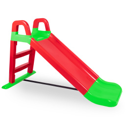 Doloni Kinderrutsche, Gartenrutsche 140 cm Rot-Grün