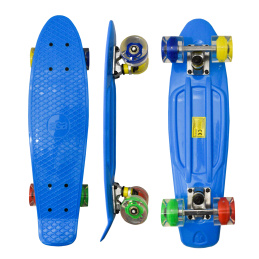 Aga4Kids Pennyboard mit LED-Rädern  100kg Belastbar, Pennyboard, Longboard, Skateboard MR6019