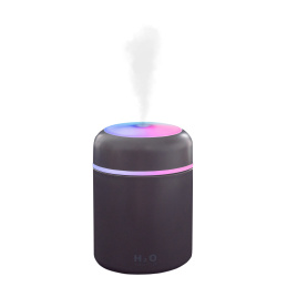 Aga Aroma Diffuser 2in1 MINI USB mit Led-Beleuchtung mit wechselnden 7  Farben, Luftbefeuchter, RaumbefeuchterGrau